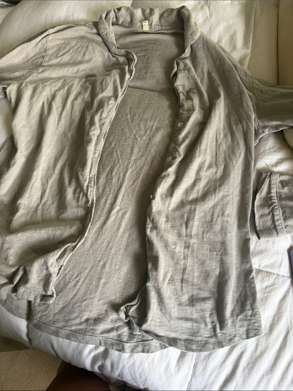 GAIAM  Lightweight Shirt Jacket in Light Gray